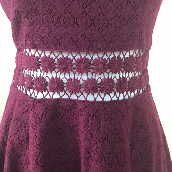 Free People Maroon Sleeveless Dress - Picture 5 of 12